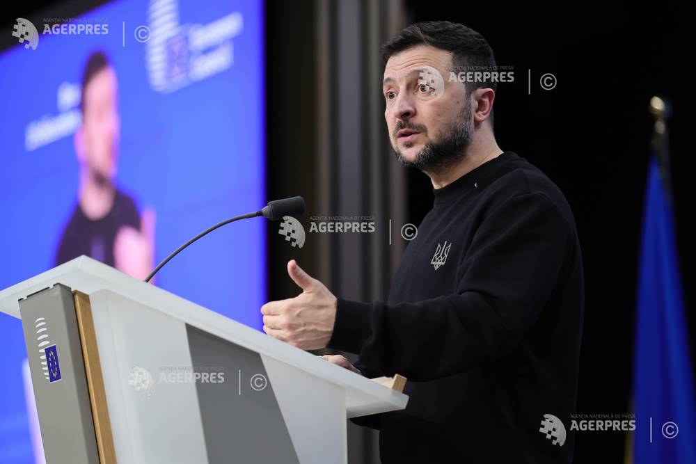 BRUXELLES - VOLODIMIR ZELENSKI - CONFERINTA DE PRESA