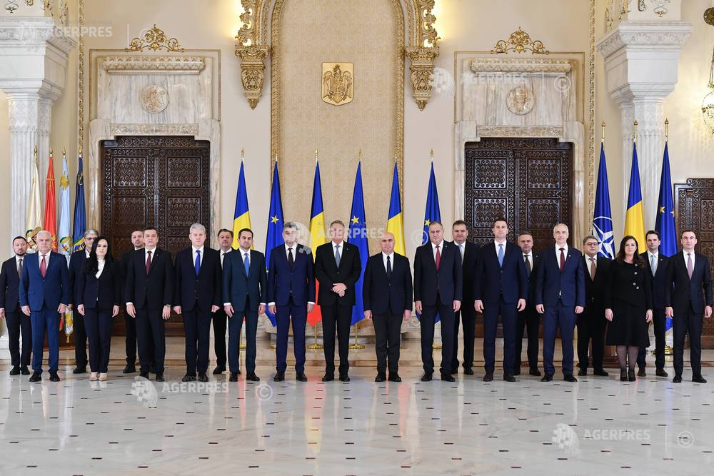  PALATUL COTROCENI - DEPUNERE JURAMANT DE INVESTITURA - GUVERNUL CIOLACU
